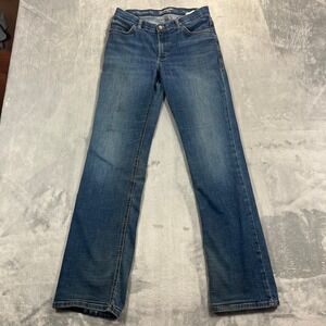 Wrangler Willow Ultimate Riding Jeans Womens 29x36 Blue Bootcut Stretch Western